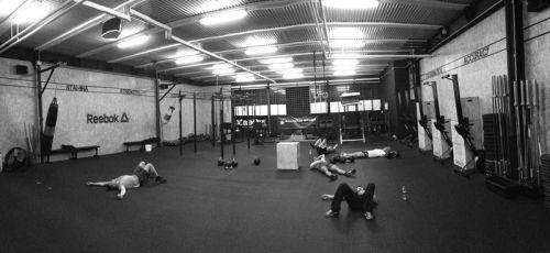 Me and my friends after a really intense WOD